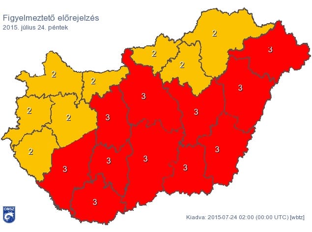 Szombat este érkezhet a hidegfront, vége a nagy melegnek