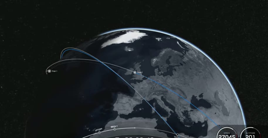 Ez a térkép megmutatja, mikor láthatja Elon Musk SpaceX-ének műholdjait