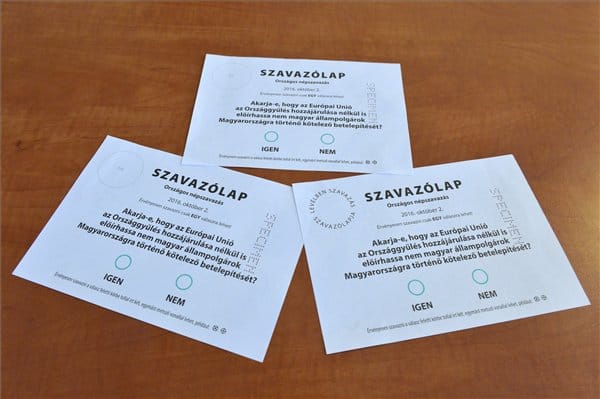 Kvótanépszavazás: Hétfőtől küldi ki a levélcsomagokat az NVI a levélben szavazóknak