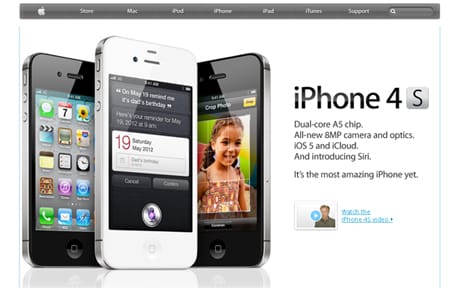 Október végétől kapható itthon az iPhone 4S