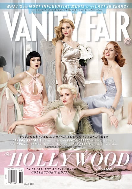 2012 új filmcsillagai a Vanity Fair címlapján