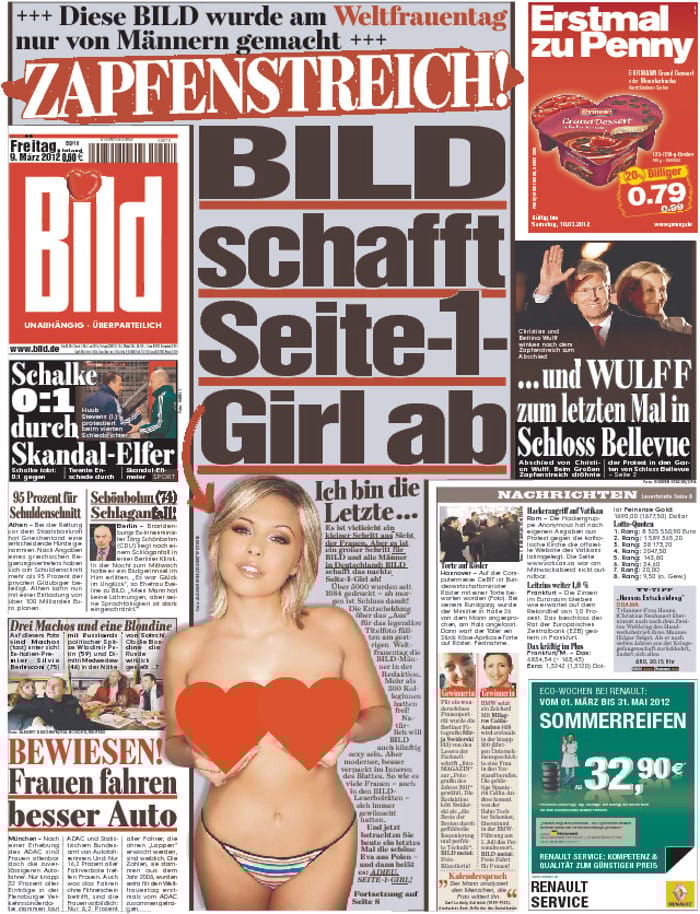 Vége a meztelenkedésnek a Bild címlapján