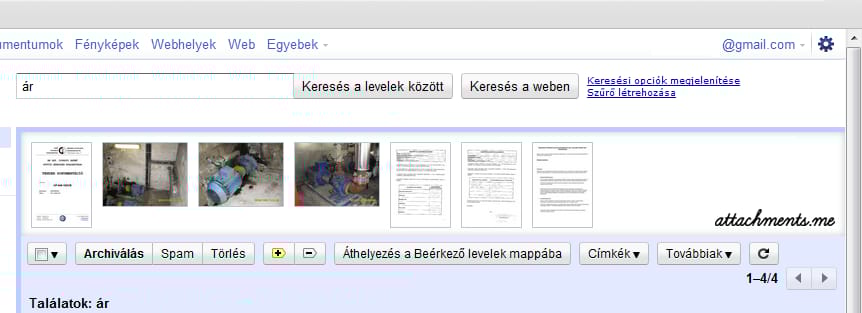 Minden eddiginél hatékonyabb keresés a Gmailben a csatolmányok nézőképével [videóval]