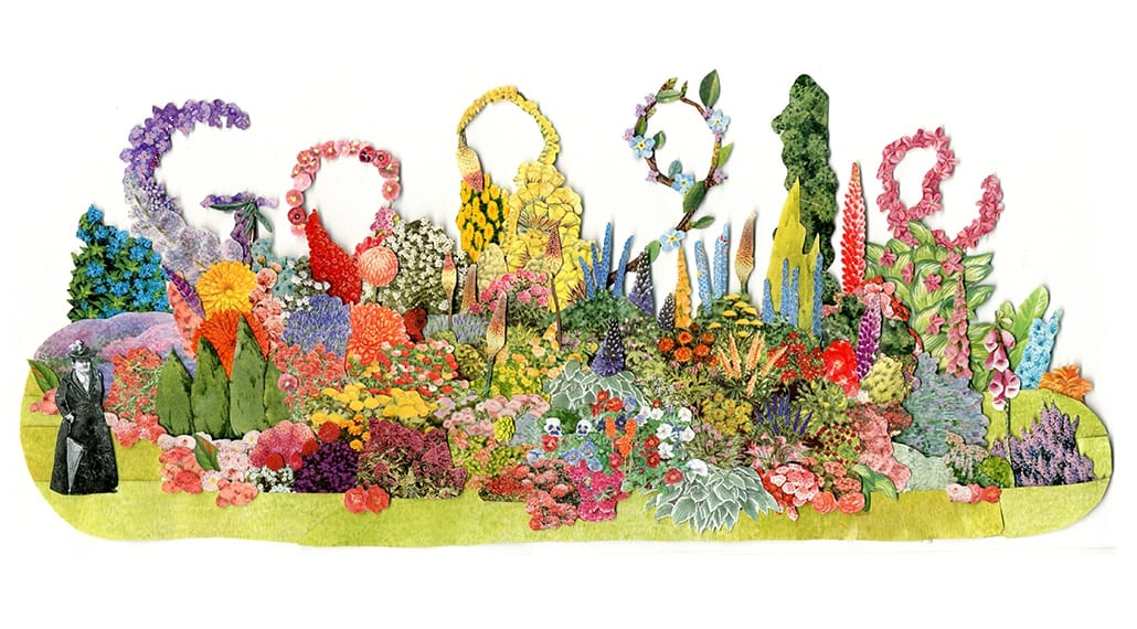 Miért van ma ez a rengeteg virág a Google kereső főoldalán, és ki az a Gertrude Jekyll?