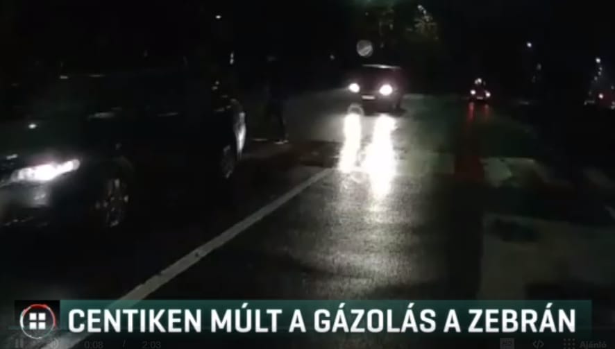 Centiken múlt, hogy nem ütötték el a szabályosan közlekedő gyalogost Pécsen