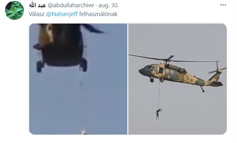 Tényleg egy Black Hawk helikopterrel akasztottak fel valakit a tálibok?