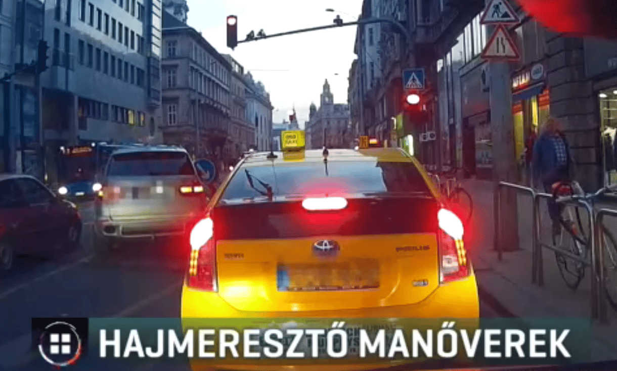 Ilyen az autós, akit egyáltalán nem érdekelnek a szabályok - videó
