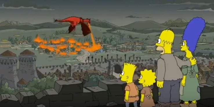 Hihetetlen: a Simpson család évekkel ezelőtt bemutatta, amit az előző Trónok harca részben láttunk
