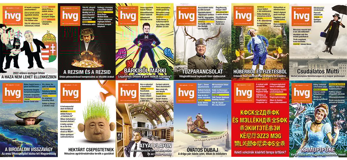Hobbivadász, Messiás és Mutti – Szavazzon a HVG legjobb 2021-es címlapjaira!