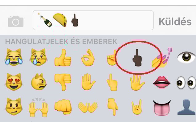Nem tetszik valami? Megérkezett telefonjára a feltartott középsőujj