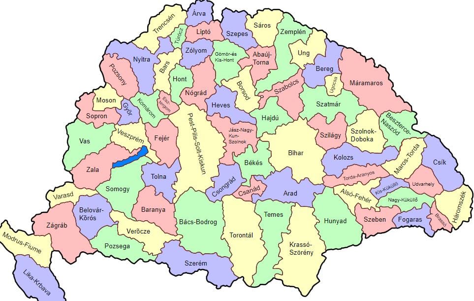Vármegyék kontra megyék: kis magyar közigazgatástörténet – infografika