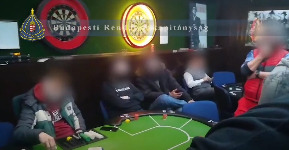 Videó: Illegális pókerpartira csaptak le a rendőrök Újpesten