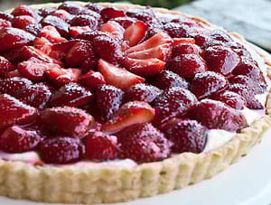 Mascarponés eper torta