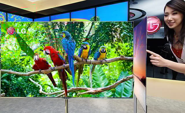 A világ legnagyobb OLED televíziókészüléke az LG-től