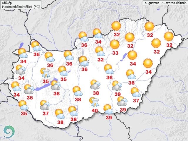 A tegnapinál is nagyobb hőség lesz ma