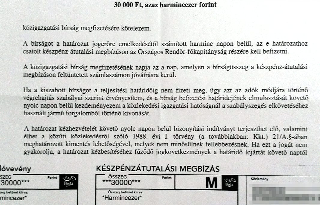 Gyorshajtásos bírság: felhagyott a jogellenes gyakorlattal a rendőrség