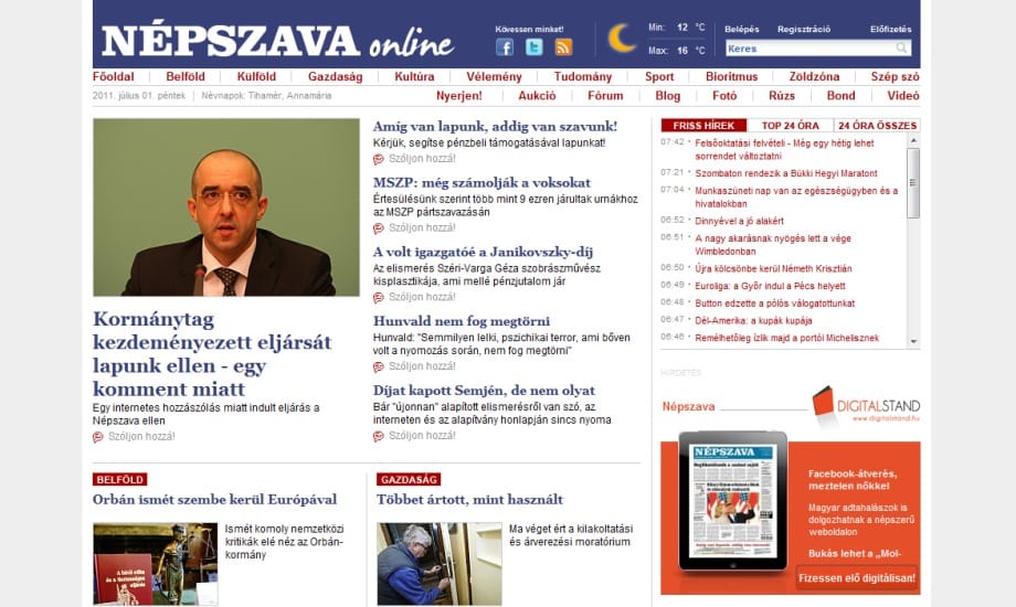 Letilották az MSZP sajtótájékoztatóját Kecskeméten
