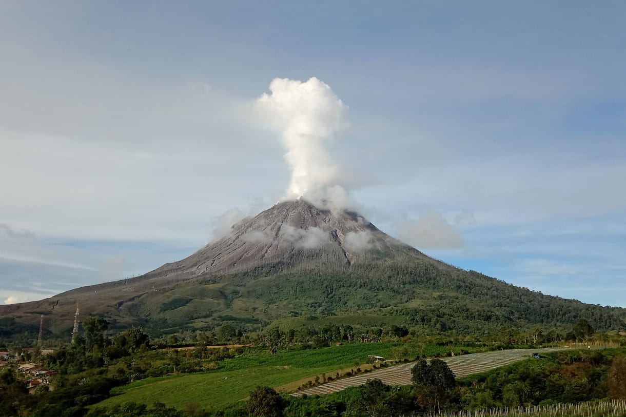 Ismét kitört a Sinabung vulkán Indonéziában
