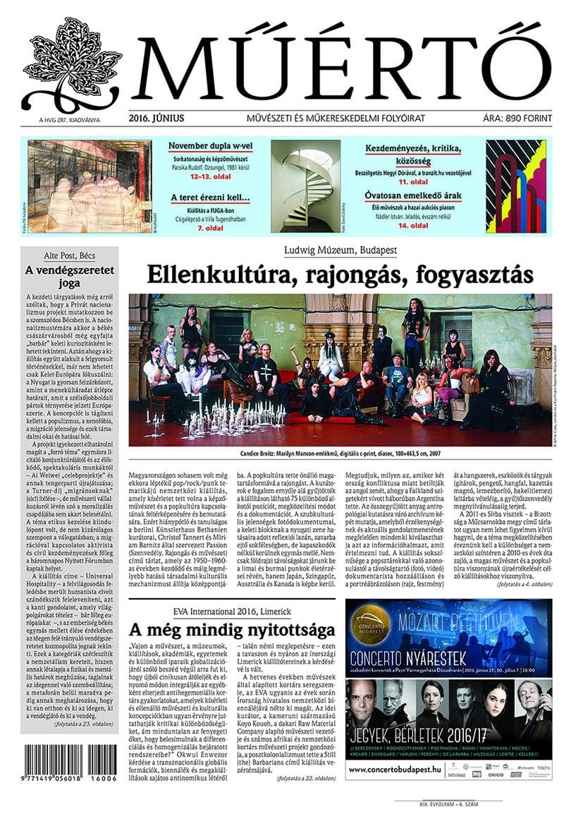 Megjelent a Műértő júniusi lapszáma