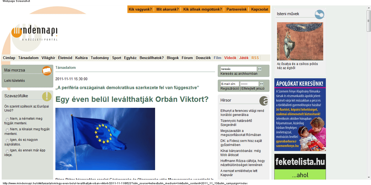 Róna Péter: Andor László válthatja Orbán Viktort