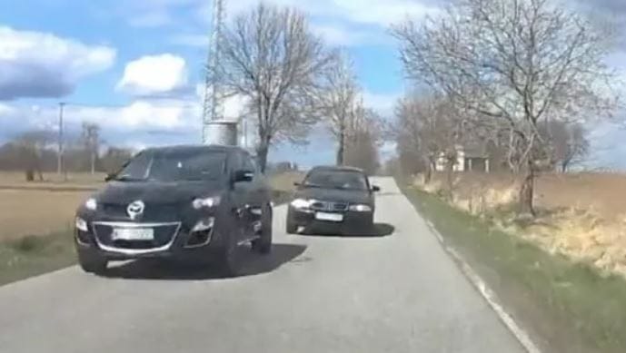 Szerencsére nem meglepődött az autós, hanem reflexből cselekedett - videó