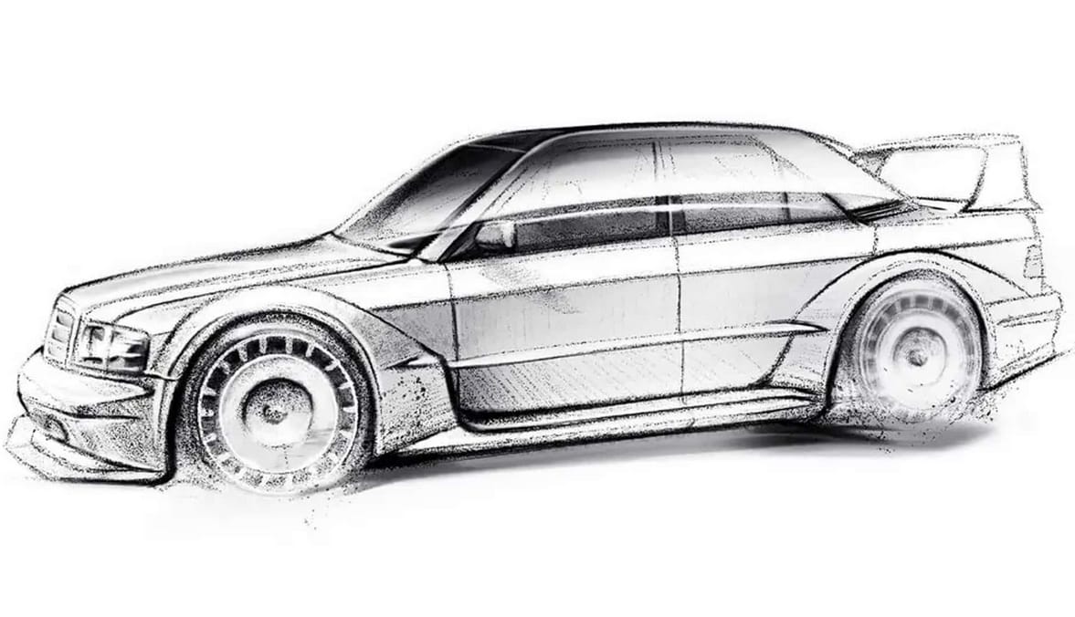 Modern formában támad fel a legendás Mercedes 190E 2.5-16 Evo II