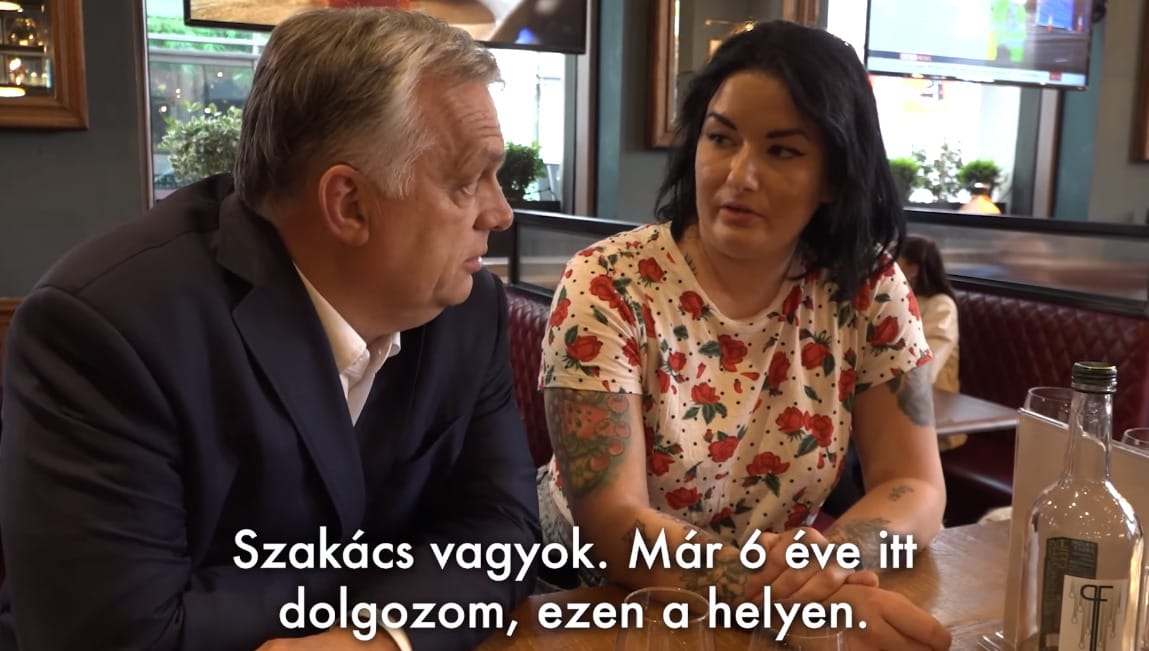 Orbán londoni magyar szakáccsal beszélgetett, akinek a szülei rajonganak érte