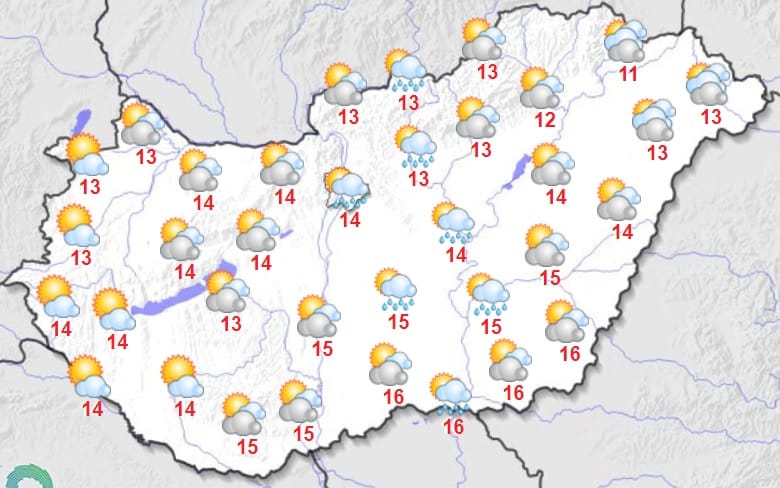 Felhős és szeles, de enyhe idő várható