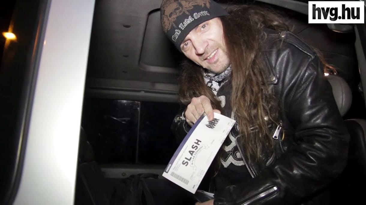 Elkísértük Vörös Gábort a Slash-koncertre