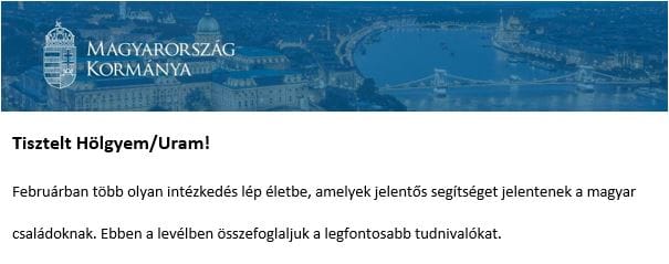 Megint jóléti intézkedéseket reklámoz a kormány az oltásregisztrációs hírlevélben