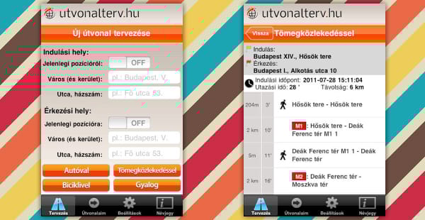 Tervezzünk útvonalat az iPhone-nal az egész országban!