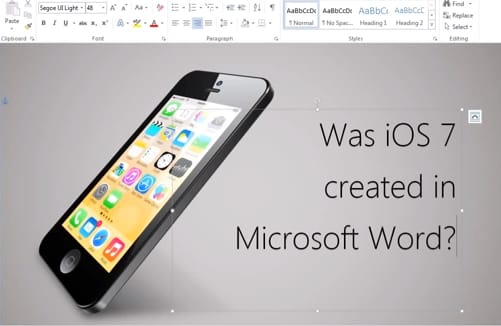 Döbbenetes videó: Microsoft Wordben készültek az iOS 7 ikonjai?
