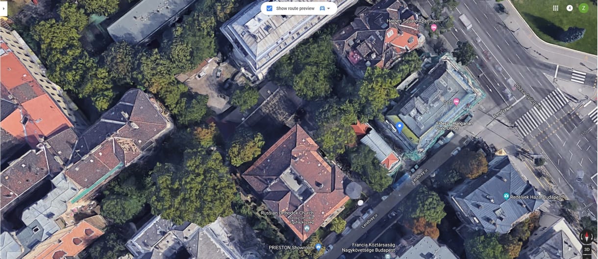O1G jelzi a Fidesz-székházat a Google Mapsen
