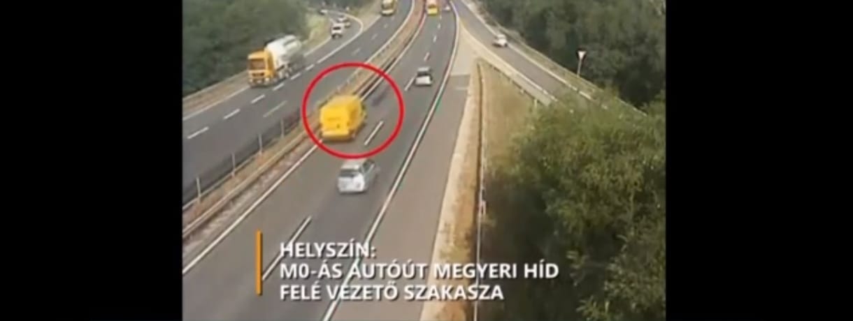 Jogosítványa sem volt a sofőrnek, aki belehajtott a közútkezelő autójába az M0-áson