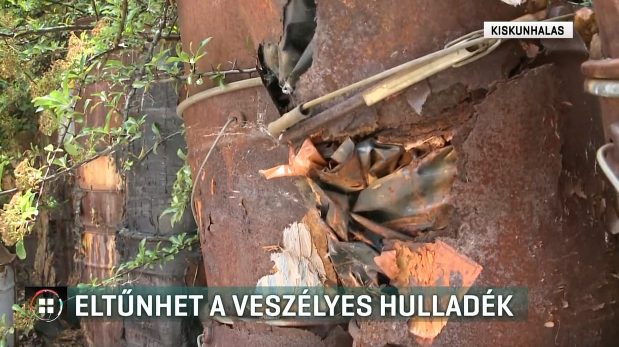 Tíz évbe telt, hogy a NAV elszállíttasson 1200 tonna veszélyes hulladékot egy kiskunhalasi telepről