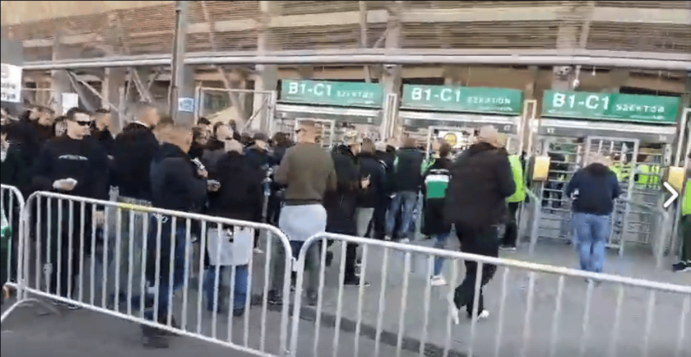 Külön kapun ment be a Fradi-stadionba a meglincselt volt vezérszurkoló