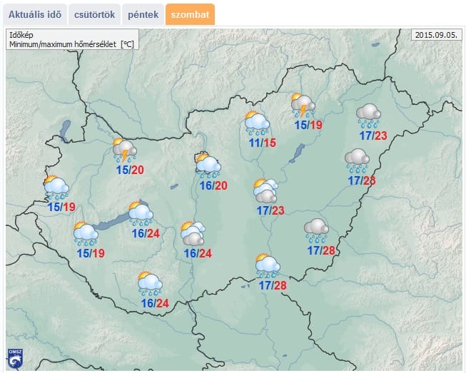 Erős hidegfront jön, 20 fok sem lehet már szombaton
