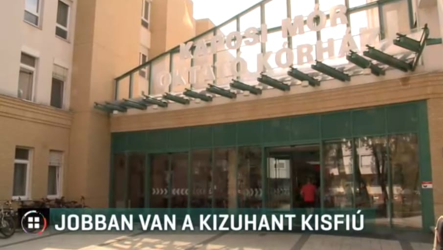 Már jobban van a kisfiú, aki kizuhant a kaposvári kórház egyik ablakán