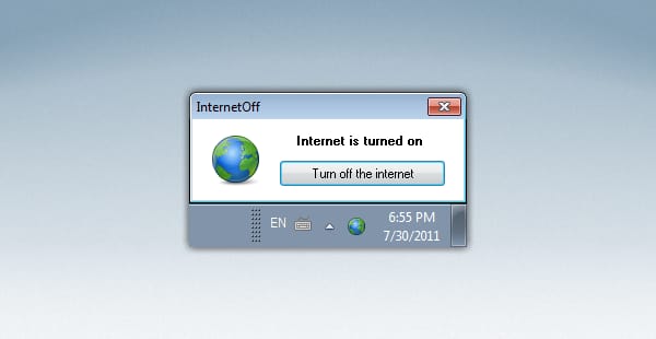 Kapcsolja ki és be minél egyszerűbben gépén az internetelérést!