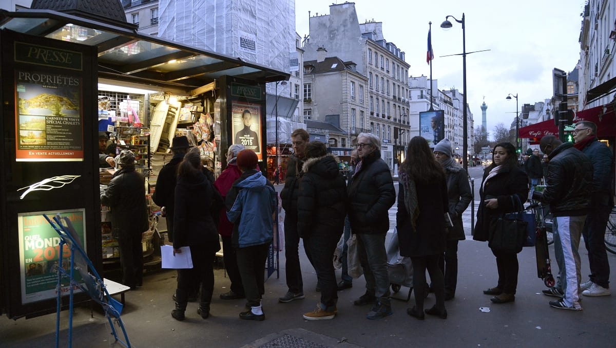 Néhány óra alatt el is fogyott a Charlie Hebdo új száma
