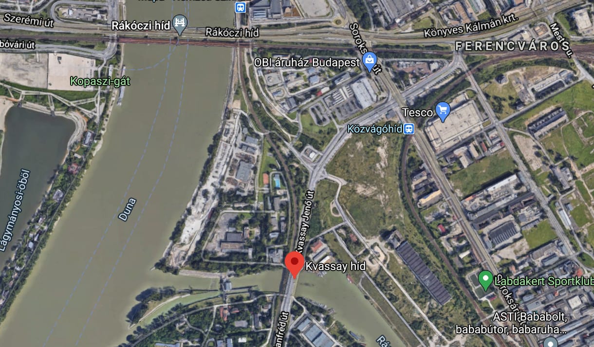 Ma hatástalanítják a Kvassay hídnál talált bombát, három kerületben lesz lezárás