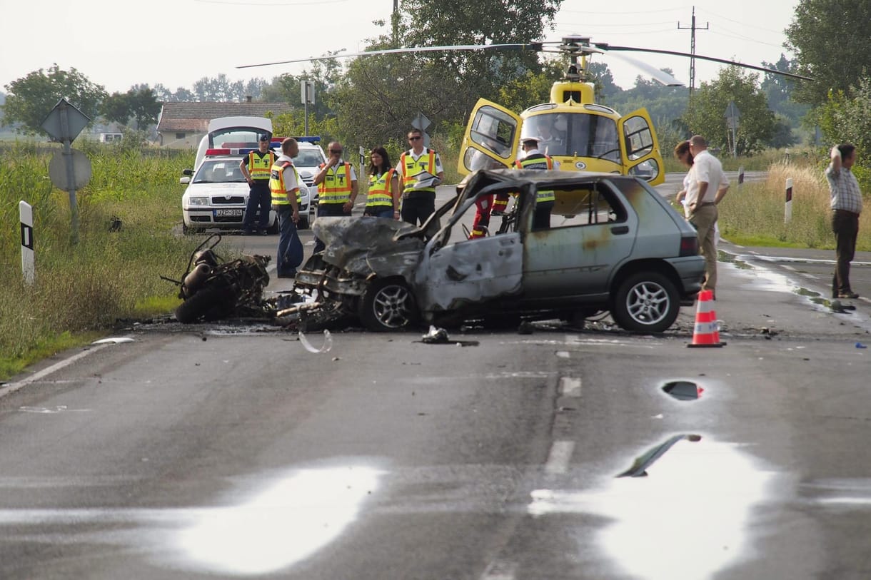 Két gyereket hagyott maga után az 5-ös úton meghalt motoros rendőr