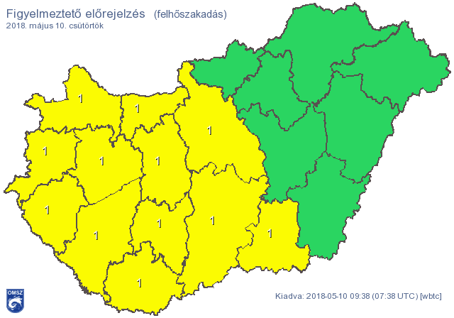 Riasztás van a Dunántúl nagy részén, leszakadt az ég Sopronban