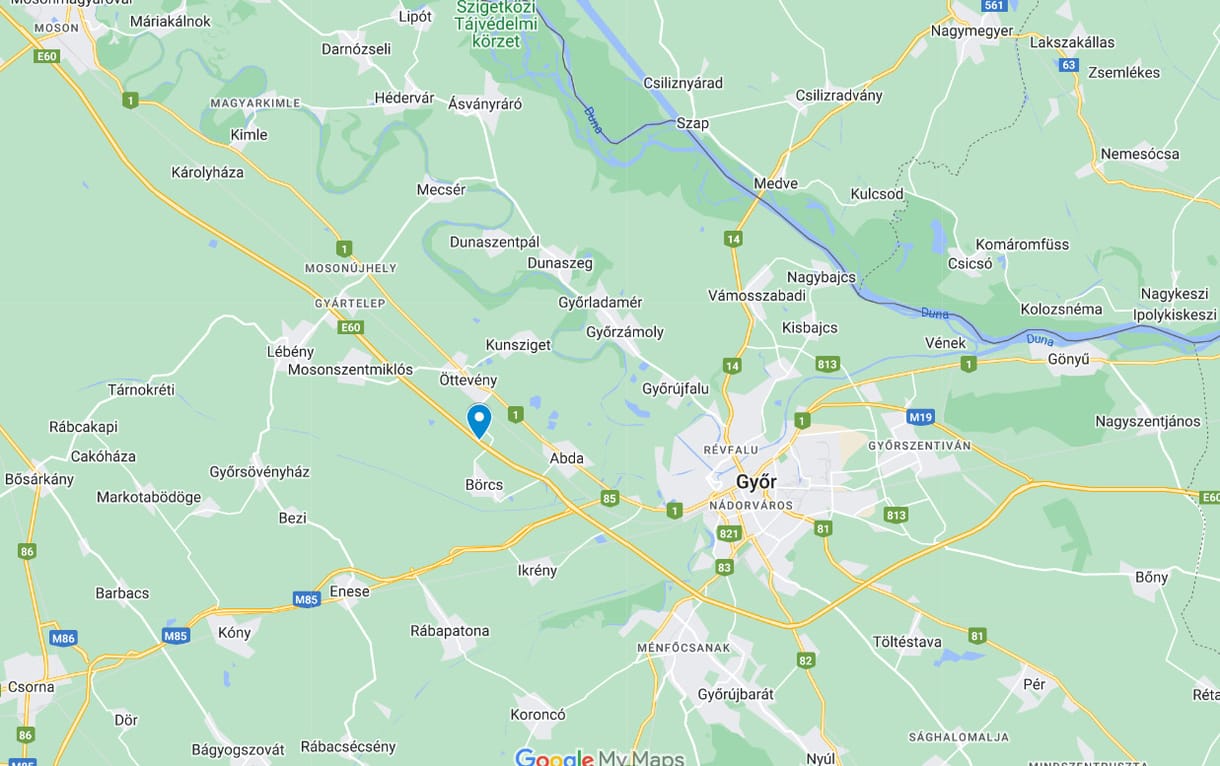 Baleset volt az M1-esen Győr közelében