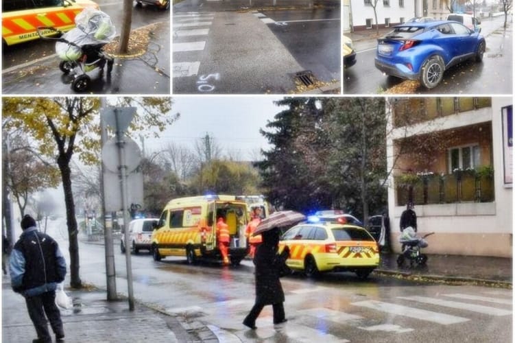 Zebrán gázoltak el egy babakocsit toló anyát Sopronban