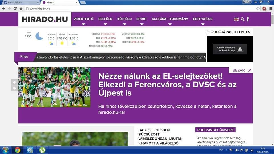 Az MTVA kijuttatta az Újpestet a nemzetközi kupába
