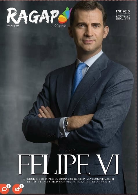 A spanyol királyt tette címlapjára egy melegmagazin – fotó