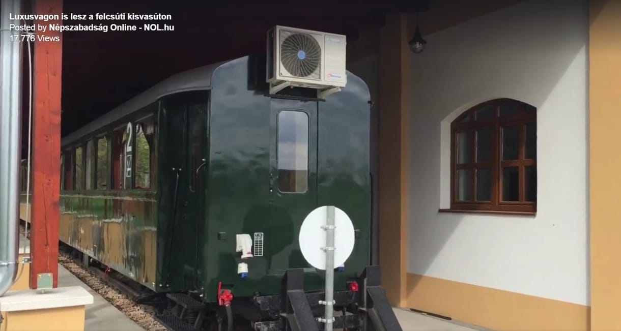 Légkondicionált luxusvagon is lesz Orbán falujának kisvasútján