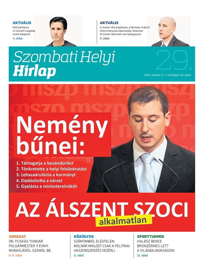 Hónapokig nem volt médiaengedélye, de csak most szűnik meg a szombathelyi propagandalap