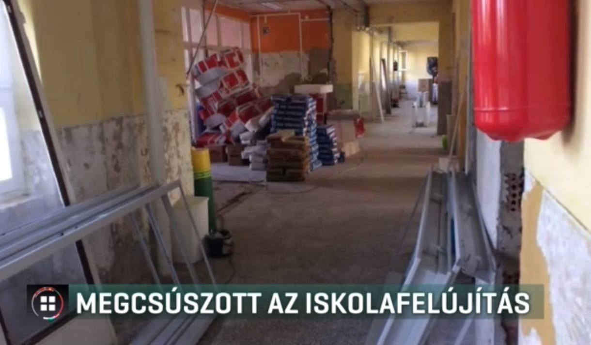Nem készül el tanévkezdésre a szirmabesenyői iskola felújítása